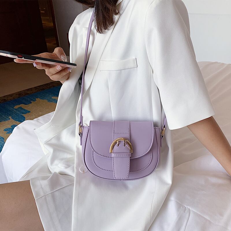 新しい小さなバッグレディースバッグ2020人気の新しい波テクスチャワイルドショルダーメッセンジャーバッグinsファッションサドルバッグ Tiancai_Wing_Bag9776093