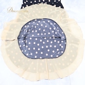 フラメンコ 衣装 ファルダ スカート ボウタイ ブラック系 ゴールド系 ベージュ系 ドセデルフラメンコ DOCE del FLAMENCO 黒 ゴールド ベージュ レース フリル フラメンコスカート ダンス衣装 おしゃれ 高級感 フリルデザイン