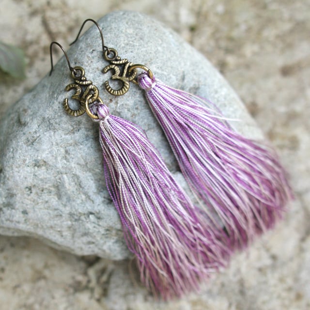 ロングタッセルピアス Bliss Marche Vani