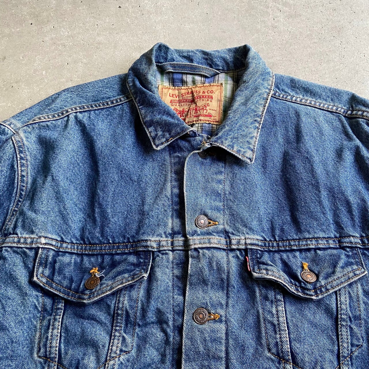 80's USA製 ビンテージ ■ Levi's リーバイス チェック ライナー