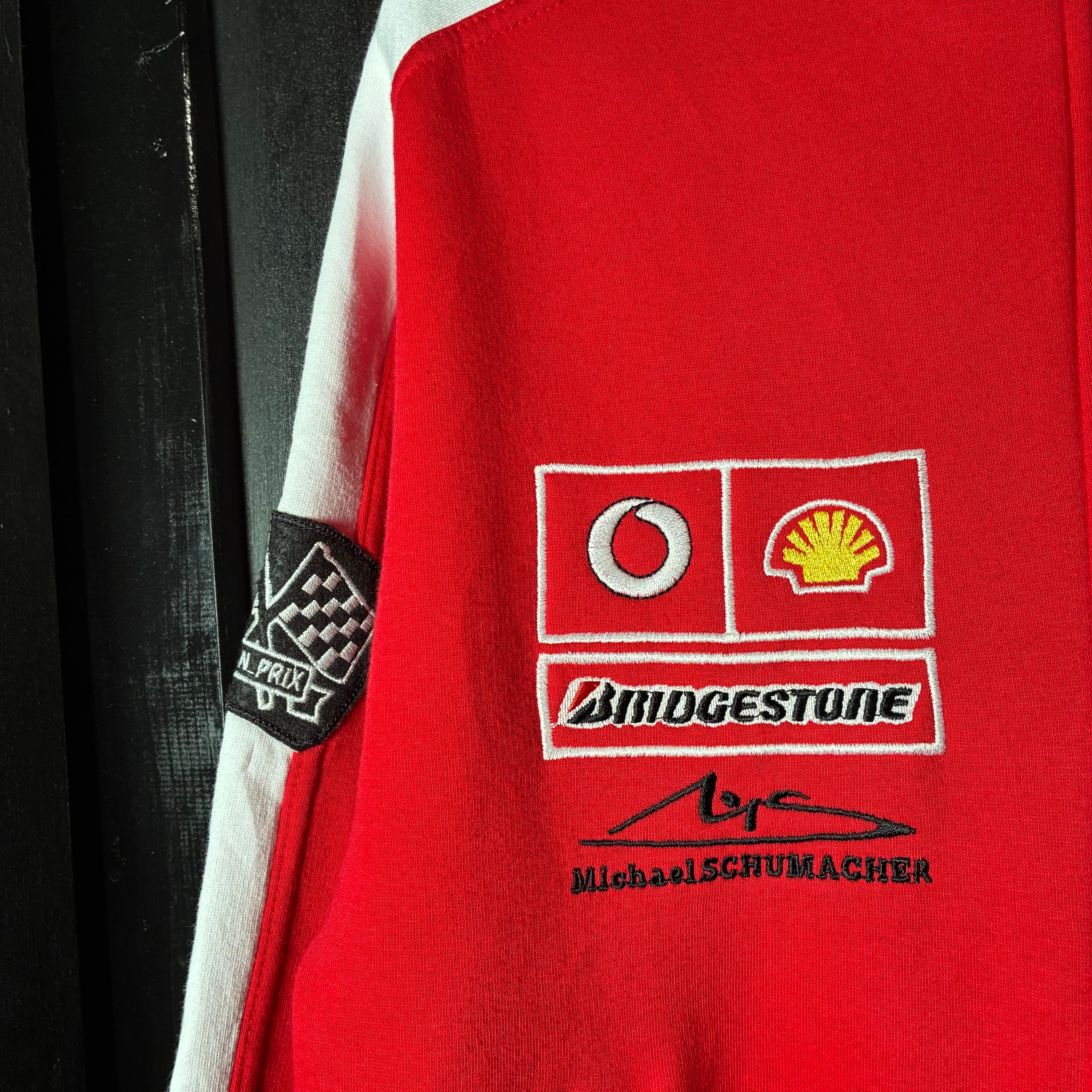Ferrari マイケルシューマッハ コットンレーシングジャケット 赤白