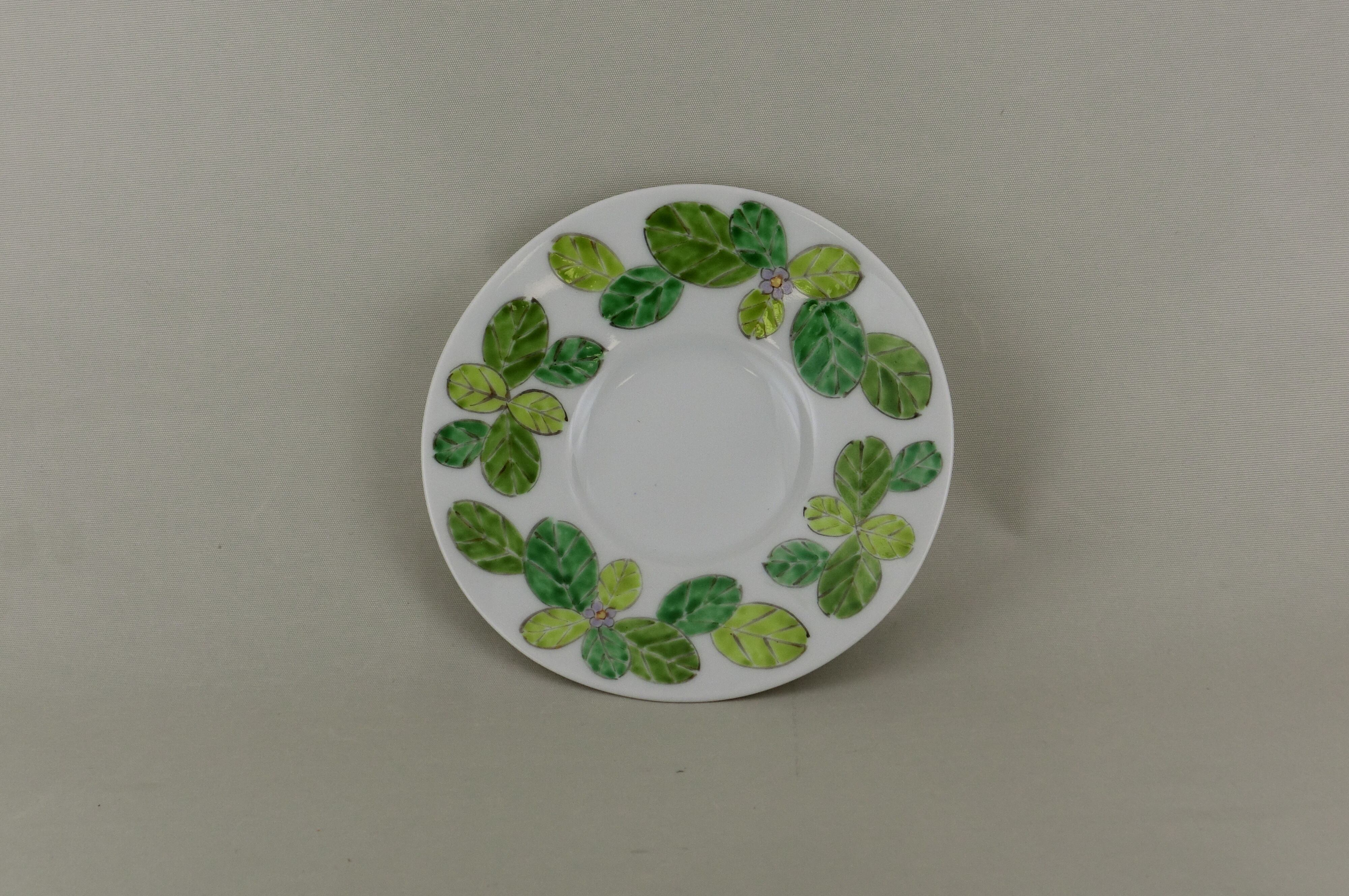 ミント　コーヒー碗皿