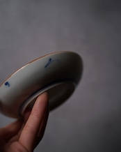 小皿　双鯉文　２枚　/　明治〜大正期