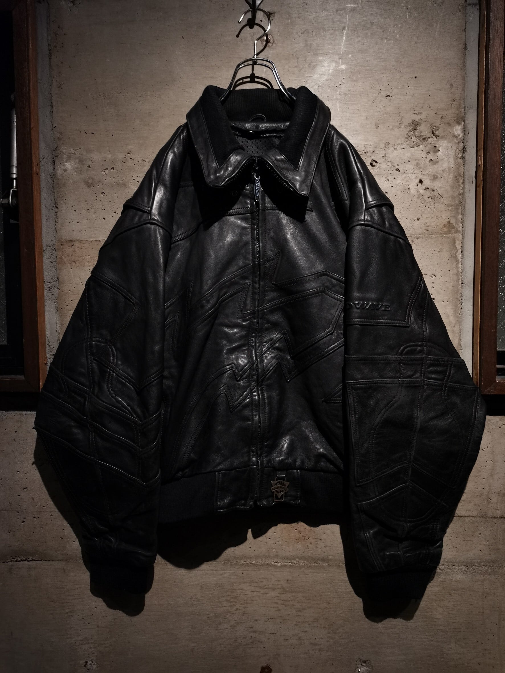 Caka】”Special” Vintage Leather Switched Design Vintage Loose 