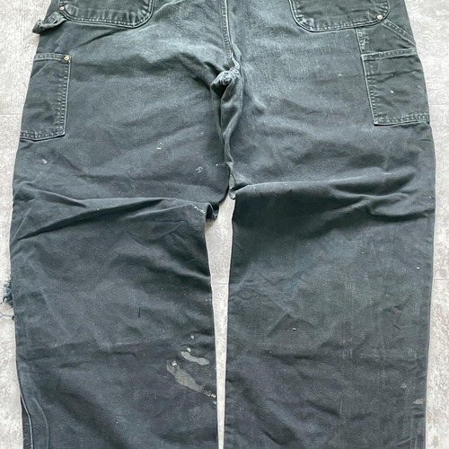 メキシコ製 ブラック ダブルニー Carhartt B136 BLK 42×34 詳細写真15