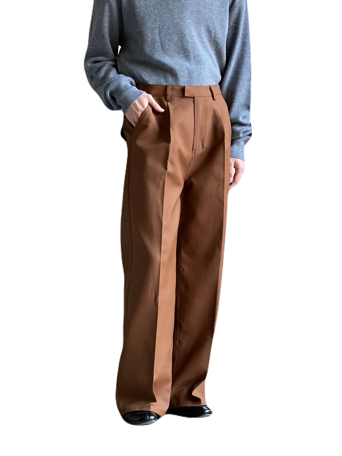 GEN IZAWA / One tuck wide slacks  