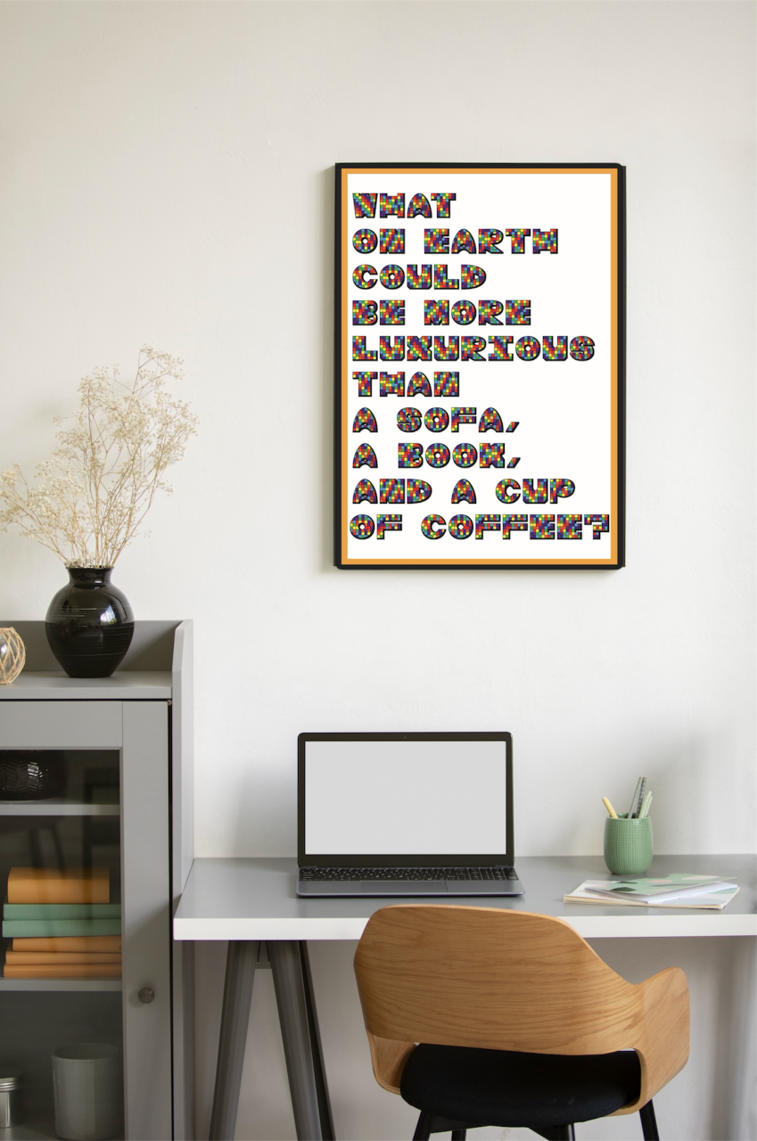 DHD(M)040【フレーム付きインテリアポスターA2　サンドウィッチもほしい】