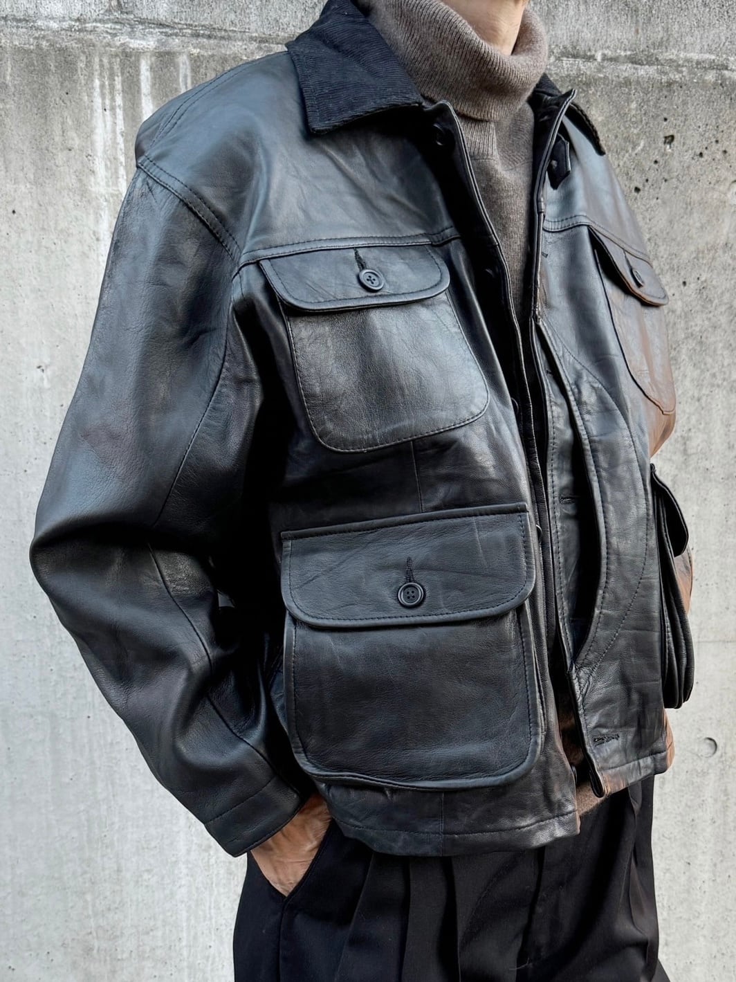 Leather Classic Warden Jacket | yoused