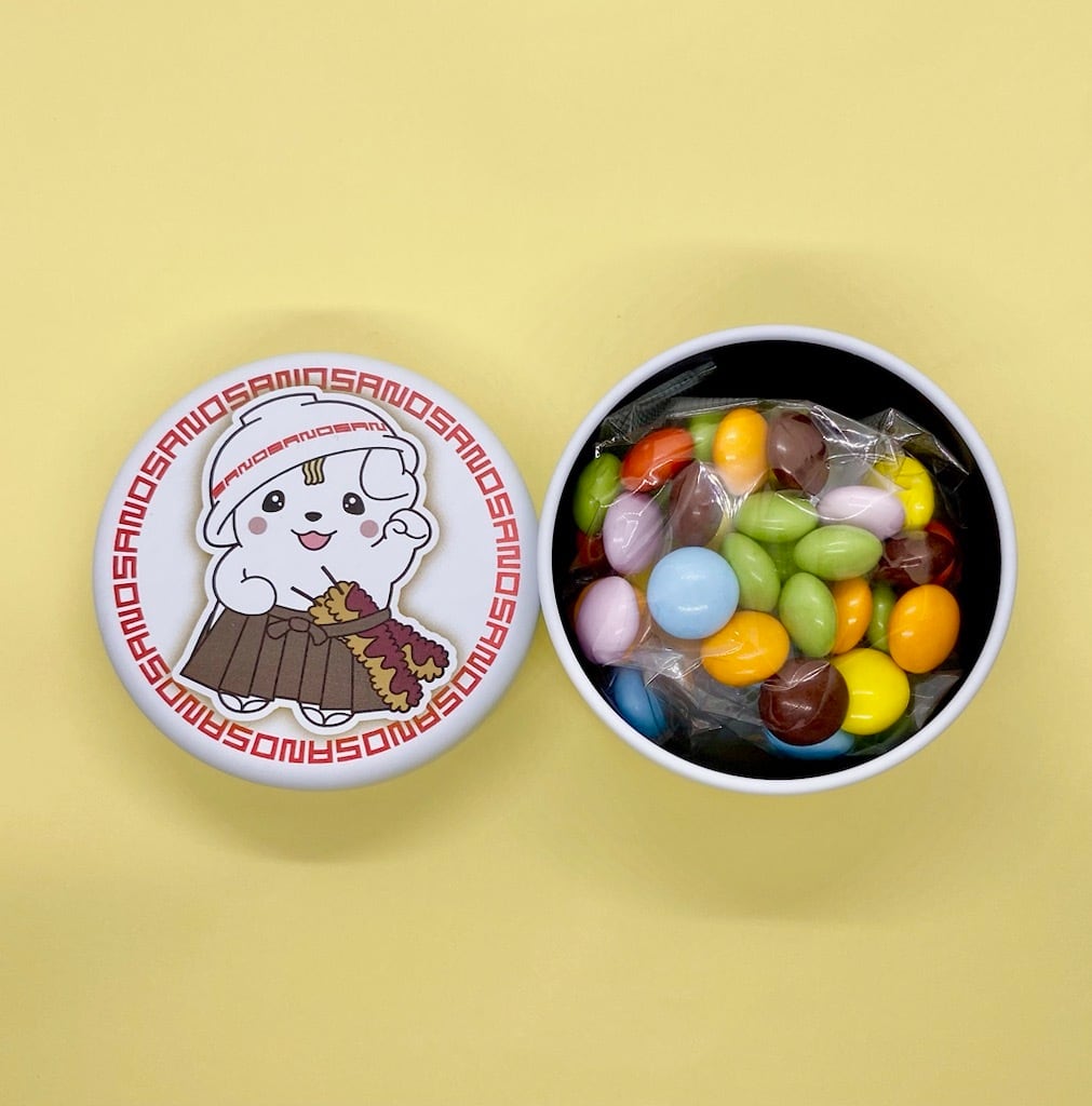 さのまるみーっけ カラフルチョコ缶 | オンラインショップさのまるの家