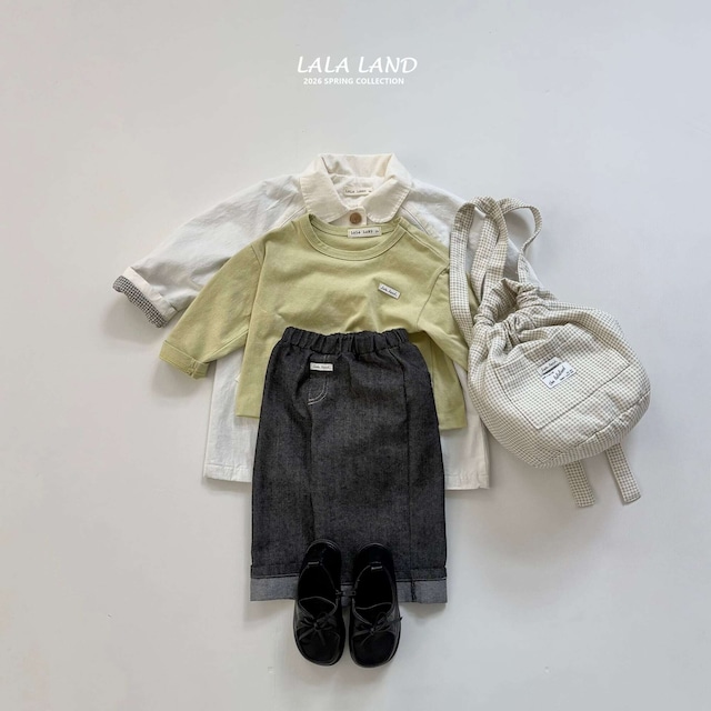 予約⌇LaLa land / Roll-up stitch denim