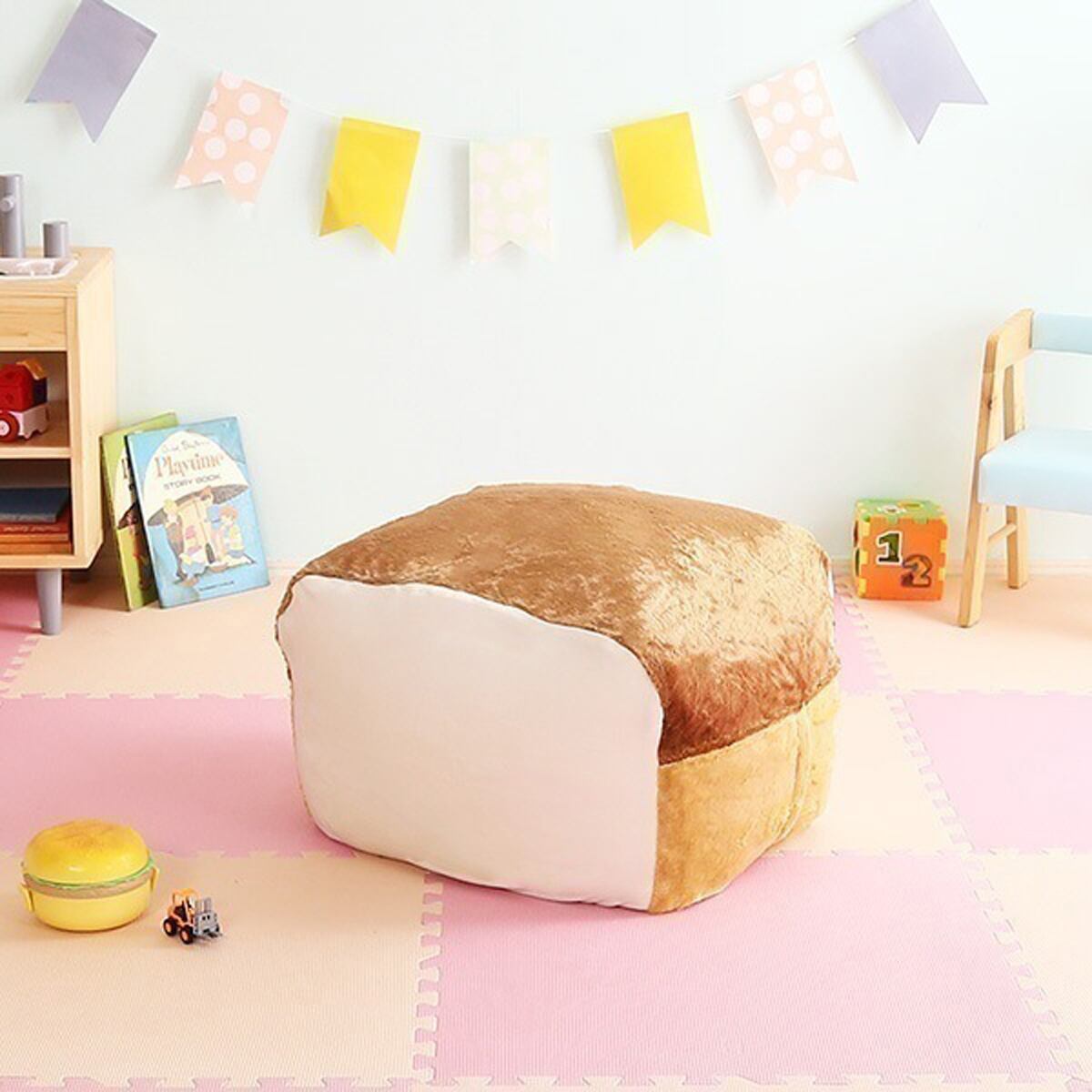 食パンシリーズ 日本製 Roti-ロティ-もっちり食パンビーズクッションMサイズクッション 座布団