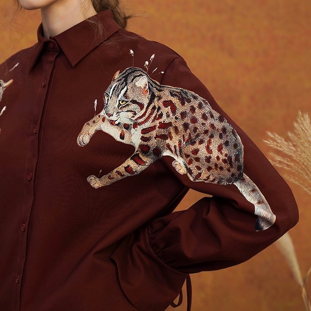 【Camoooni】アニマルデザイン レトロシャツ 2color 10347