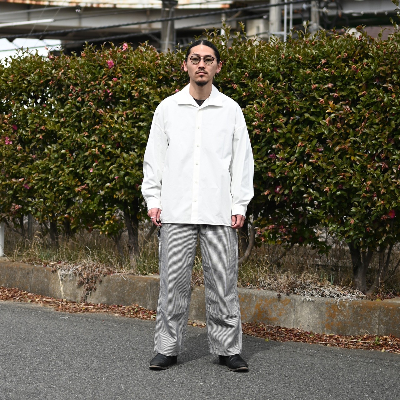 Nonnotte / Draping Open Collar Shirt Type A