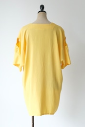 Cut-out yellow tunic Blouse