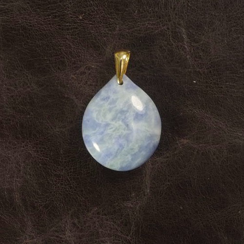 糸魚川翡翠 ラベンダー翡翠 しずく型ペンダントトップ 8.1g  lavender Jadeite drop pendant top