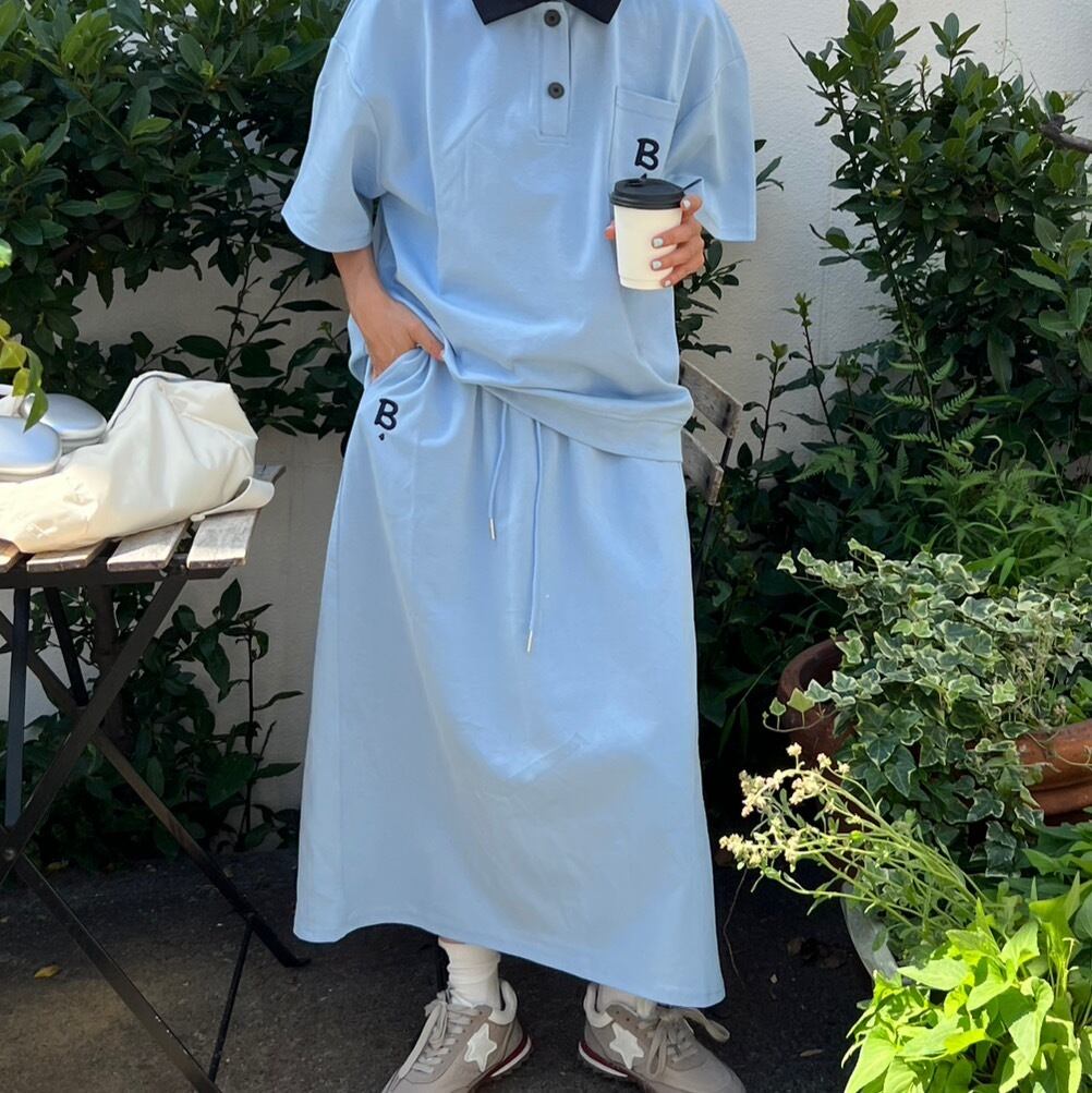 【blue】スウェTスカートセットアップ_LN02217