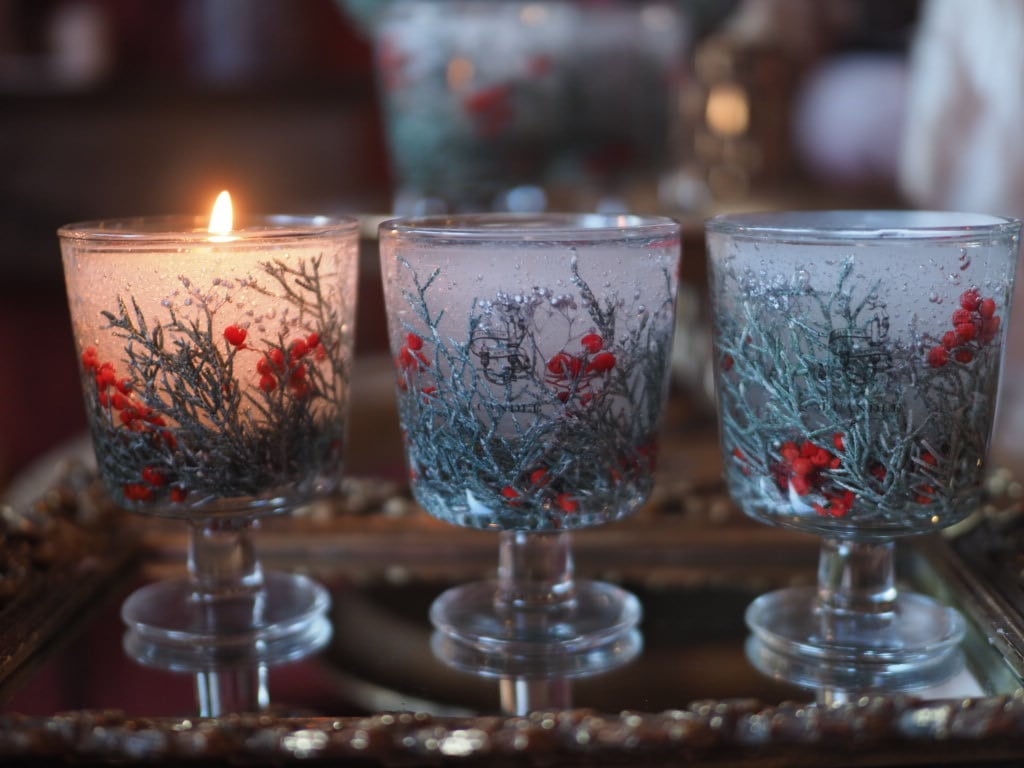 botanical aroma candle -green-