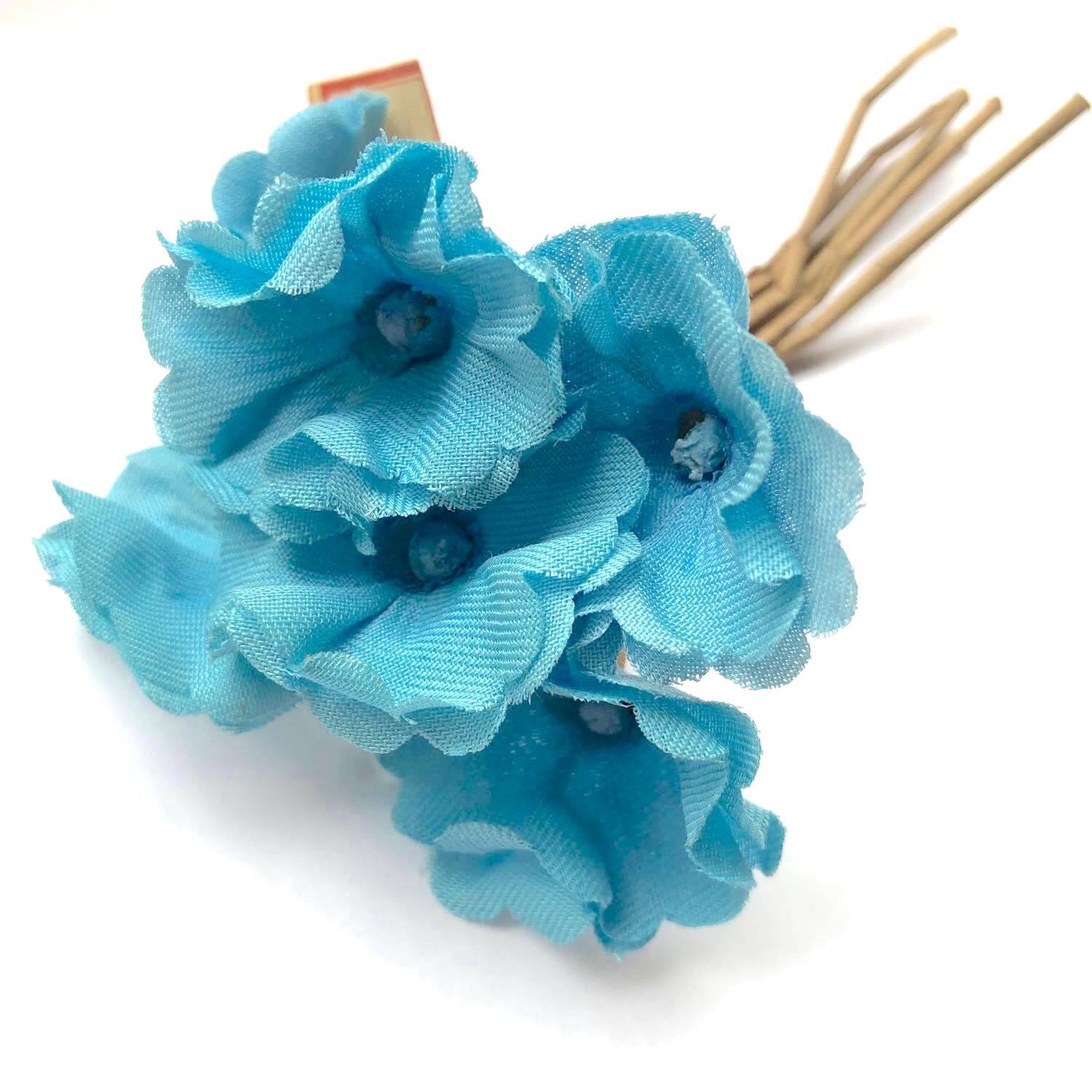 鮮やかな空色のヴィンテージ花束 | Dua-アクセサリーパーツショップ