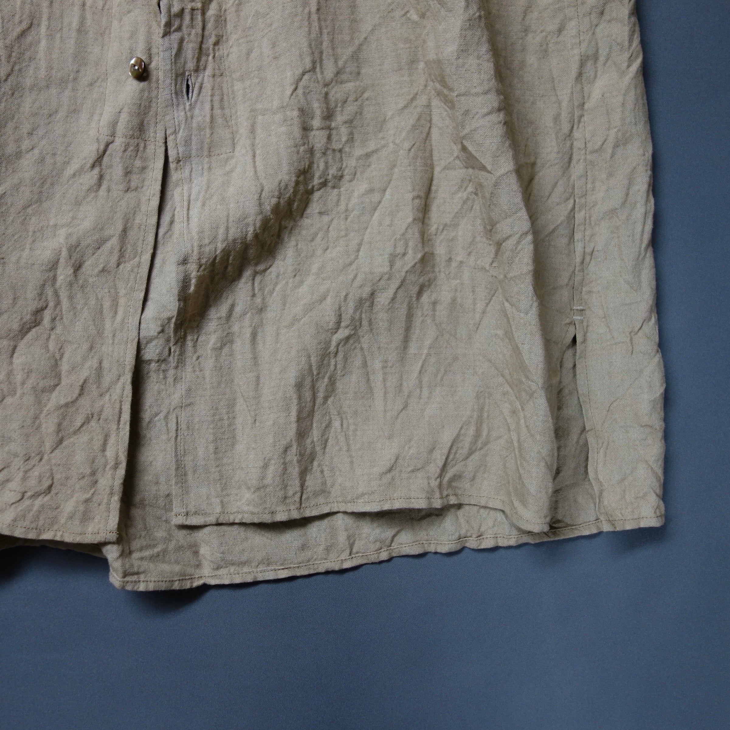 frenchvictorians linen halfsleeve 2026 / old beige | ATELIER GARDENIA