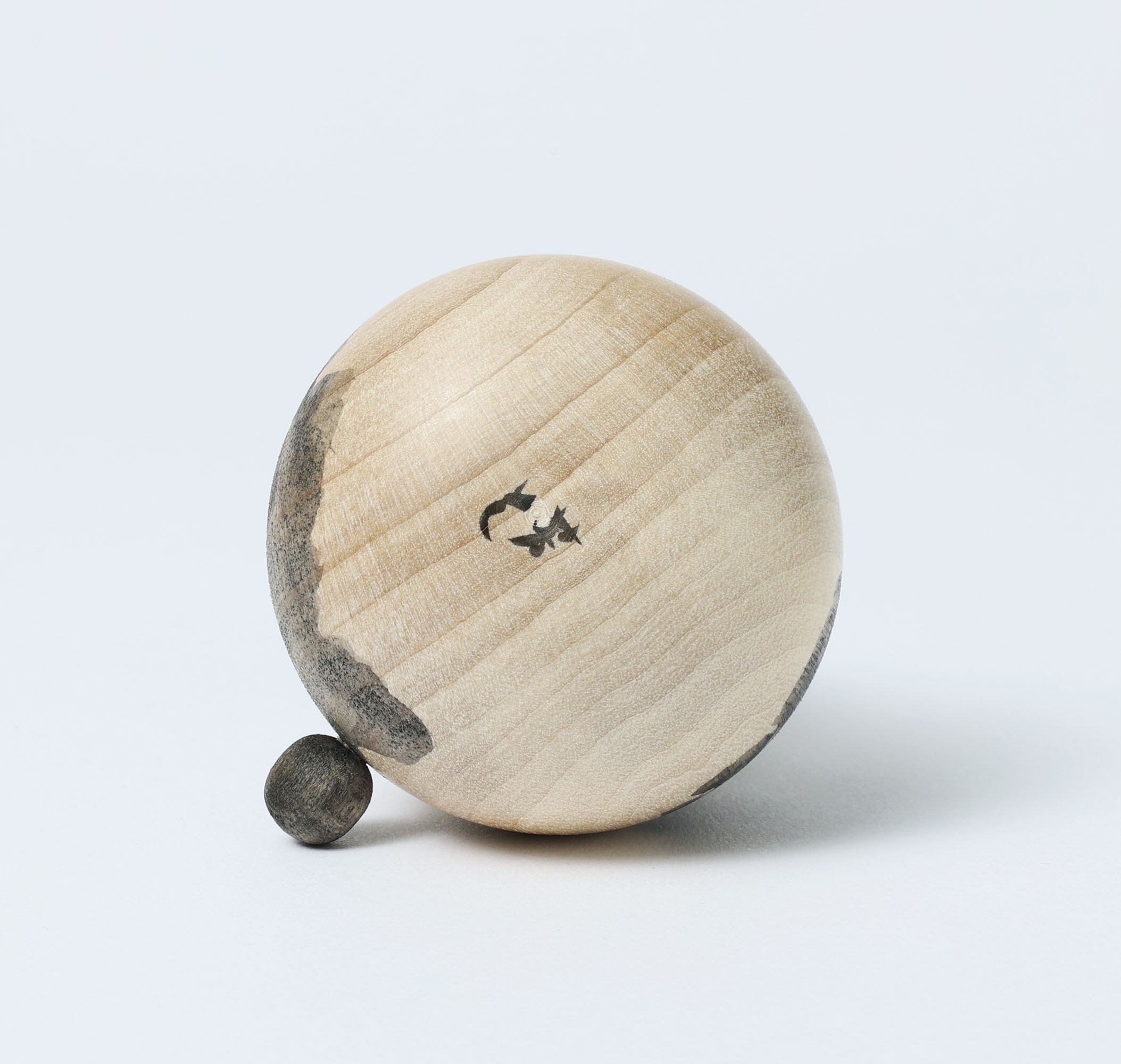 猫こけし-12】遠刈田系 小山芳美工人 7.5cm | Cat kokeshi doll, by