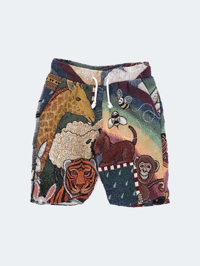 pile knit shorts
