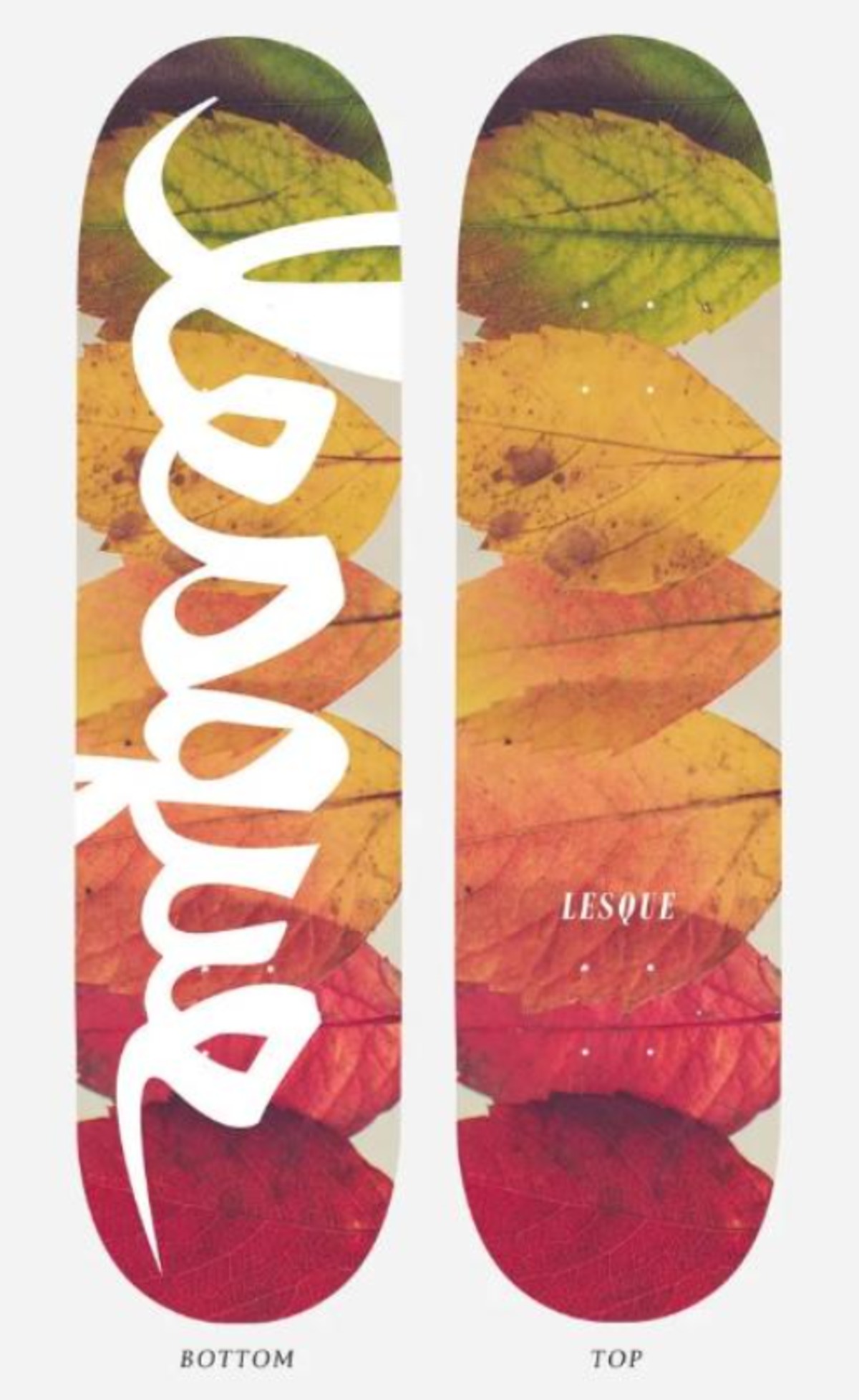 20％OFF＞【LESQUE レスケ】AUTUMN LEAVES デッキ 7.125×28.438 12.250