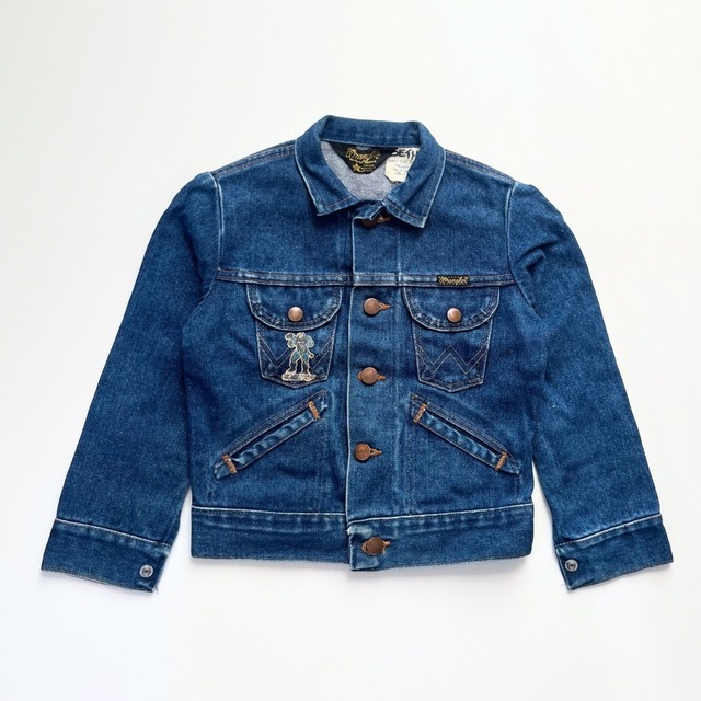 ＜VINTAGE＞Kids Wrangler Denim Jacket 8Y (2610JK12)｜キッズ  ラングラー  ヴィンテージ デニムジャケット