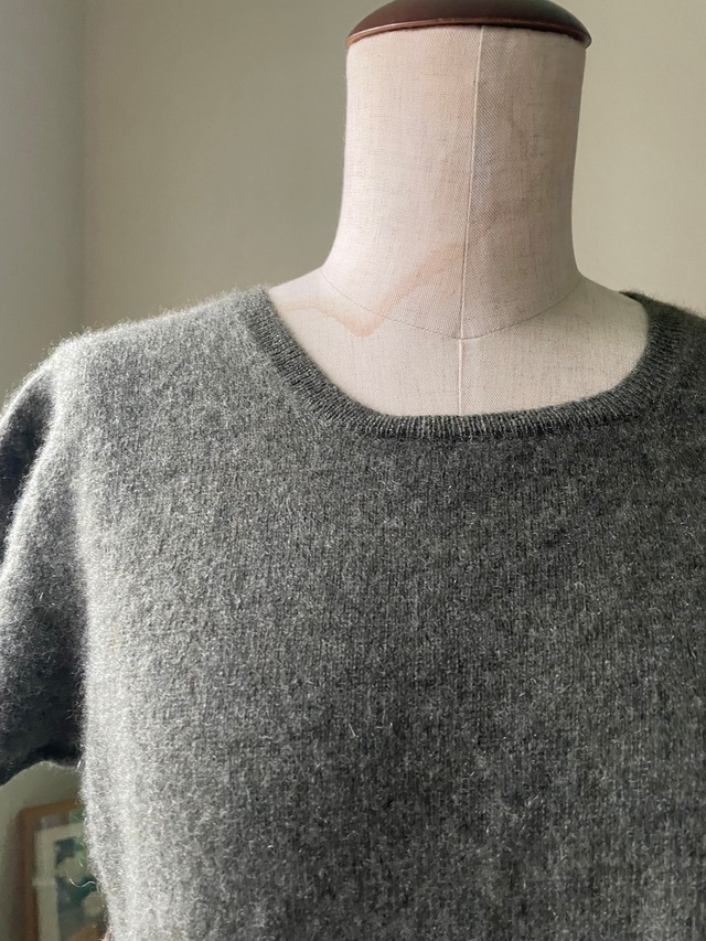 Neiman Marcus Cashmere Short Sleeve Knit