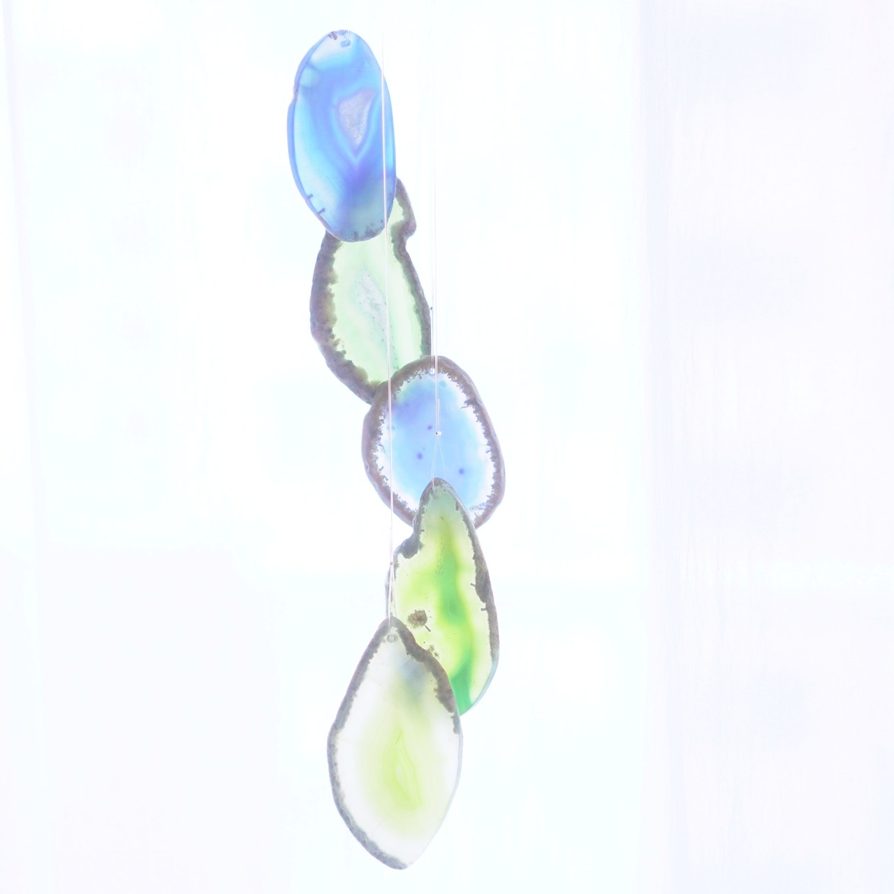 Delphinium 02 - アゲートヒーリングチャイム / Agate Sun Catcher Wind Chime 467