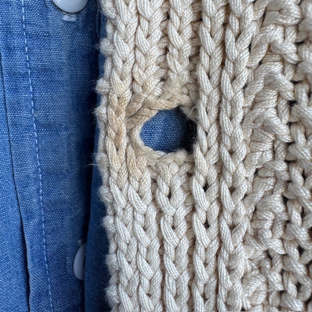 INVERALLAN フィッシャーマンニット コットン ハンドニット 画像13