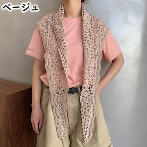 レース 三角ストール M 10col 11184