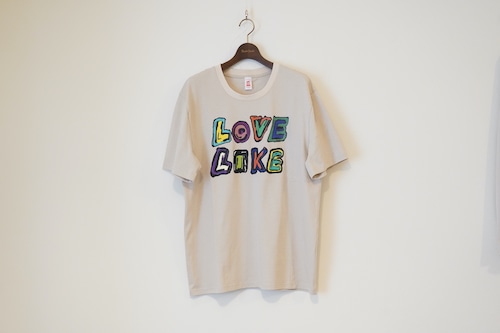 CC”LOVE LIKE” S/S GR TEE -CAFE-