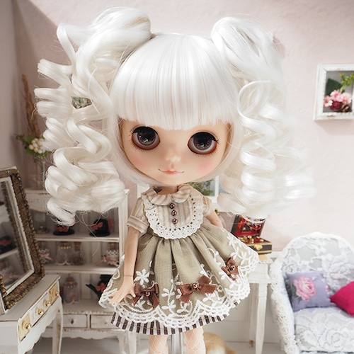 ブライス ウィッグ 姫バング ドリィスパイラル SW 10インチ/ドール Blythe Pulip