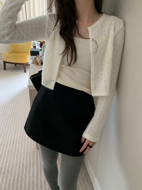 (予約) pretty young thing / Milk cardigan 4color　