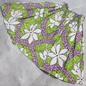 フラダンス 衣装 パウスカート ママラベイ グリーン系 Mamala Bay 日本製 モンステラ柄 レイ柄 ティアレ柄 かわいい 鮮やか 華やか 明るい ハワイアン アロハ ハワイアンプリント フラ ダンス レッスン 練習