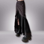 lace slit long skirt / l0015