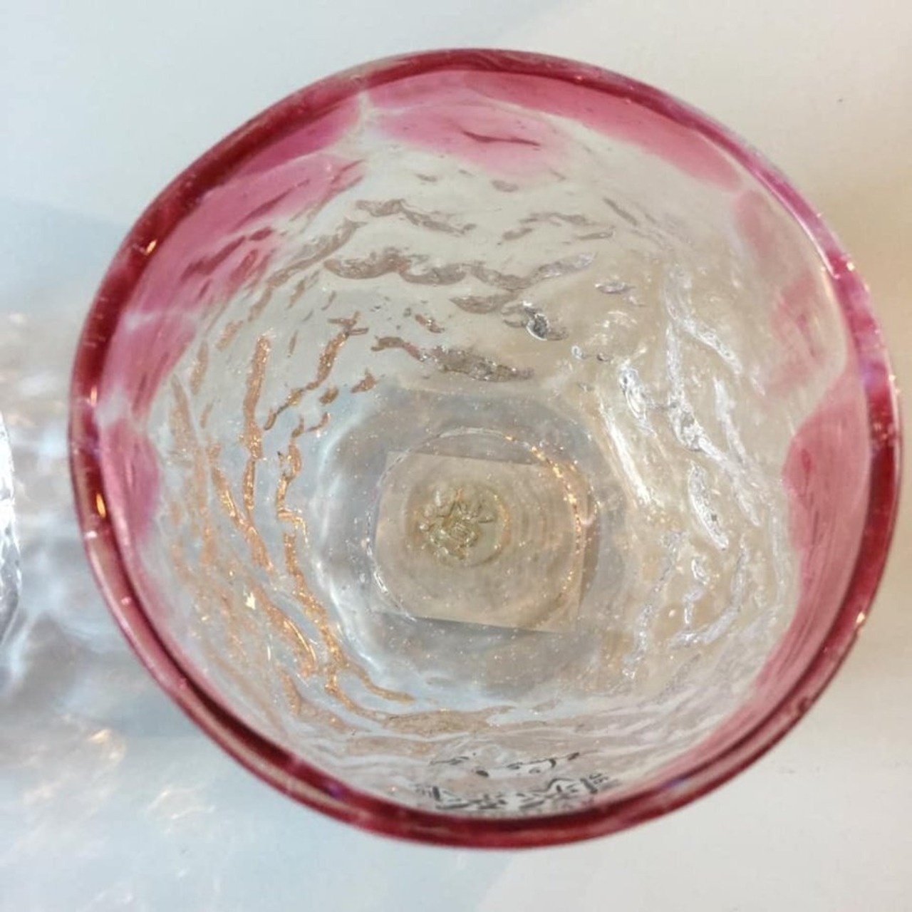 琉球ガラス　ペアグラスギフト　ジェリーフィッシュグラスセット（ワイン・ブルー）ギフトラッピング無料