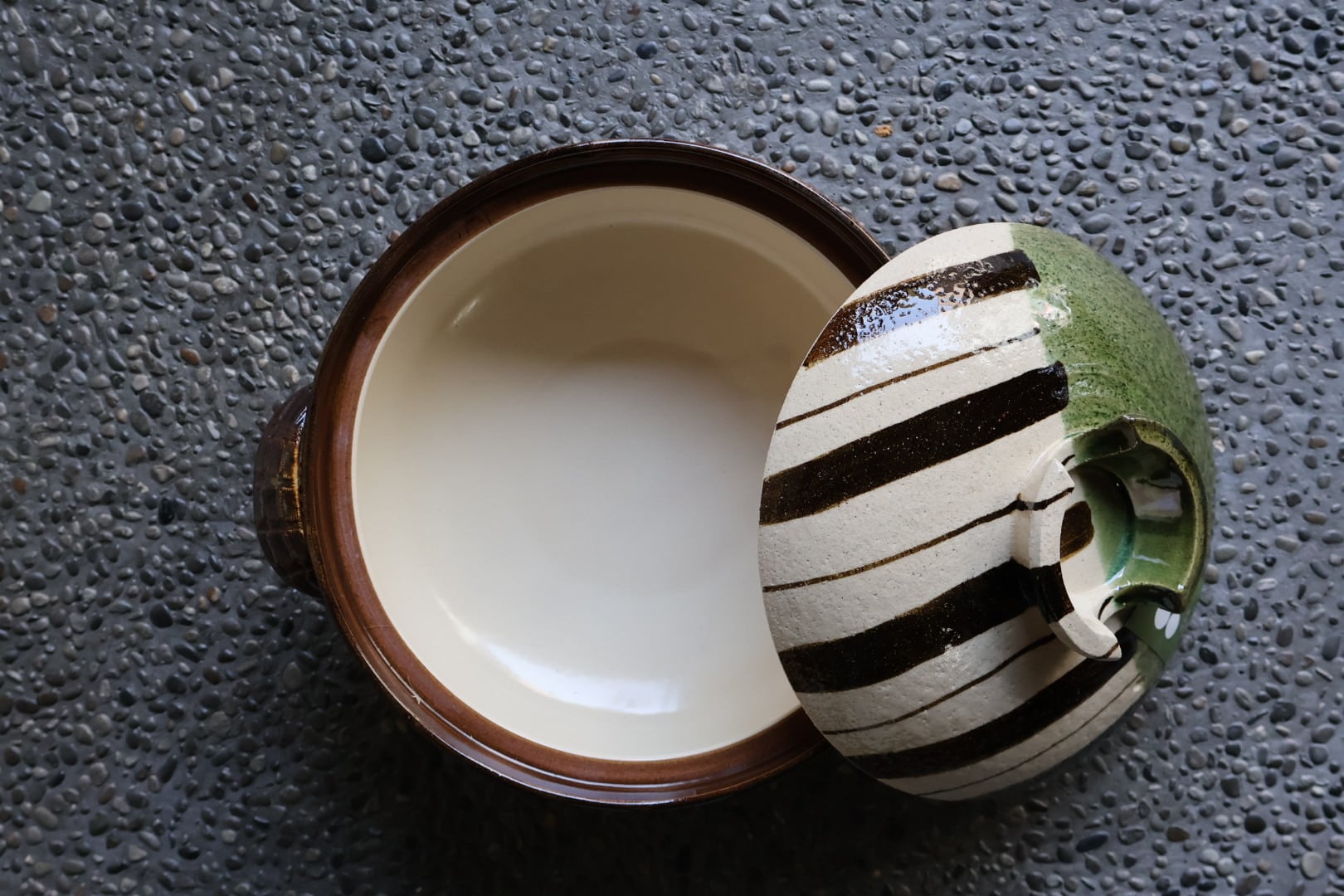 萬古焼 鶯十草9号鍋 佐治陶器 | うつわ通販 土岐陶器店 / ONLINE SHOP