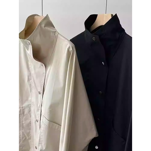 【スタンドカラーオーバーサイズワークジャケット】P02113