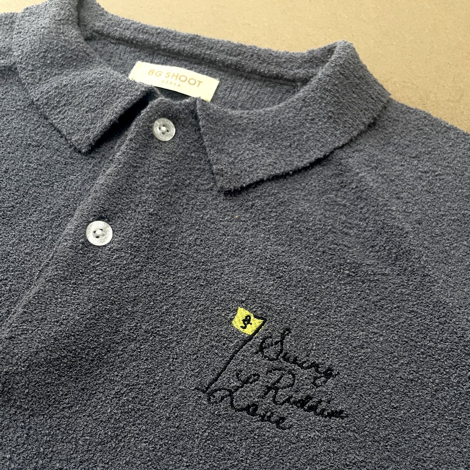 SUPER SOFT PILE KNIT POLO SHIRT -BLUE GRAY- | 8G SHOOT WEBSTORE