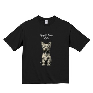 ノーフォーク・テリア　ビックシルエットTシャツ