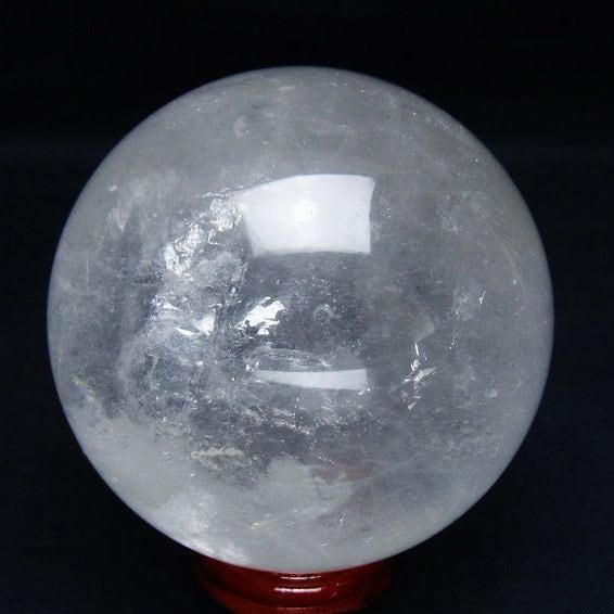 水晶 丸玉 75mm スフィア 置物 水晶玉 一点物 151-8907