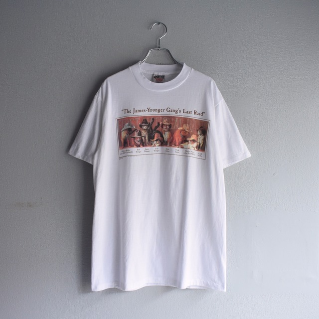 【VINTAGE】『Gang Cats』90’s~ Front Printed Animal T-shirt s/s