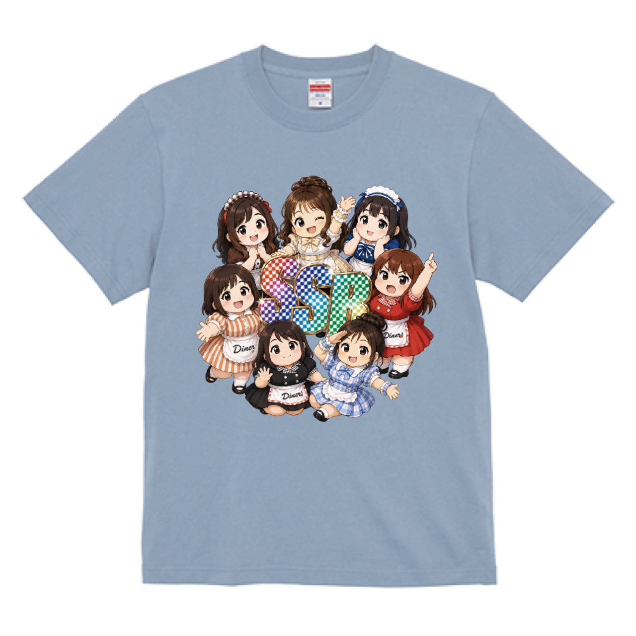 fat.SSR 全員集合Tシャツ【MIINAカラー／アシッドブルー】 | えすえす