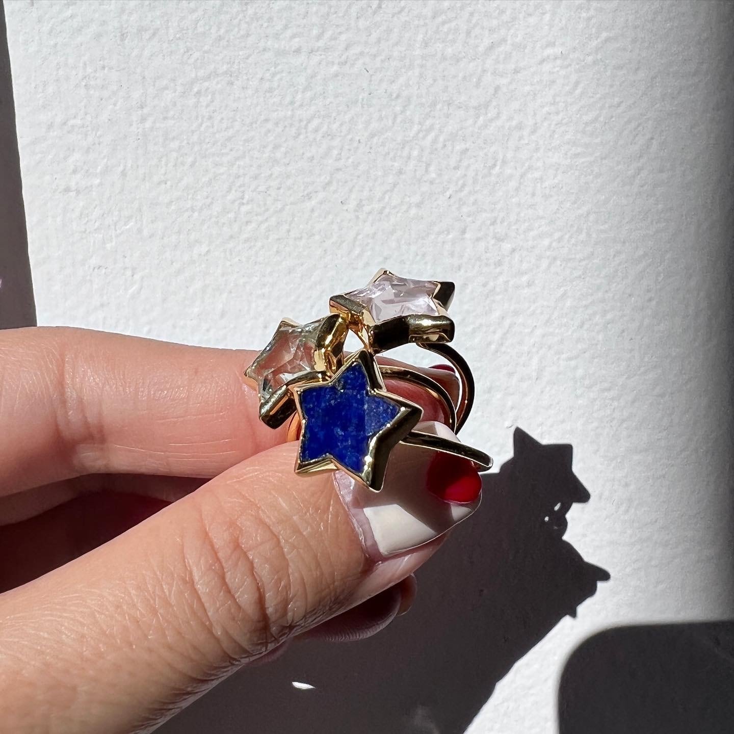 ラピスラズリ スターカットリング | ＜天然石ジュエリー＞Sally's