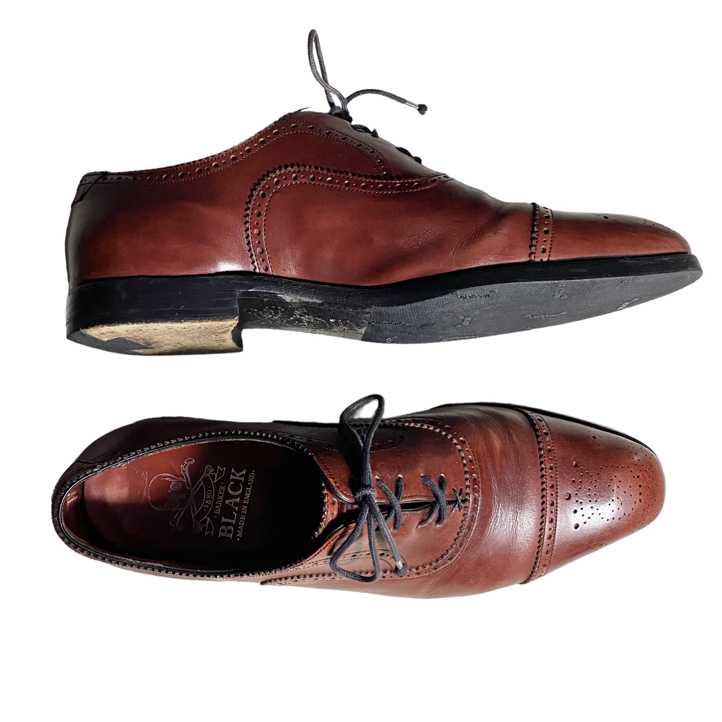 BARKER BLACK leather shoes | NOIR ONLINE
