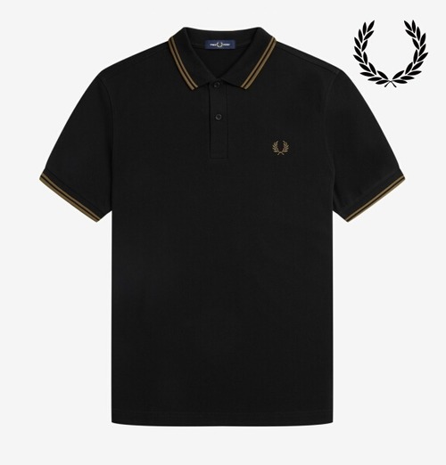 フレッドペリー ポロシャツ メンズ The Fred Perry Shirt M3600 BLACK /SHADED STONE