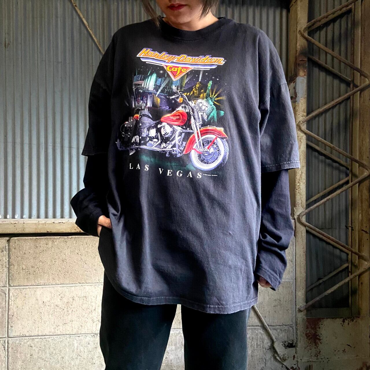 ハーレーダビッドソン 90s ヴィンテージ Tシャツ 黒