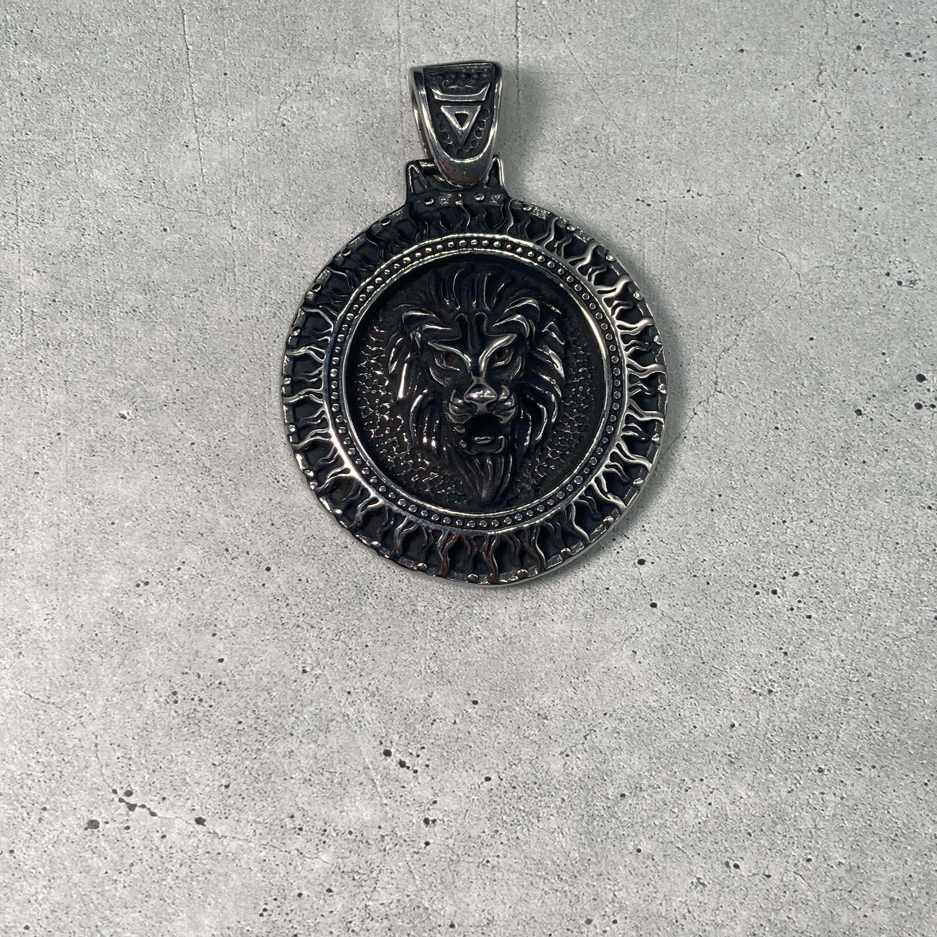 シルバー925 コンパス モチーフ 真円 ペンダント ネックレス