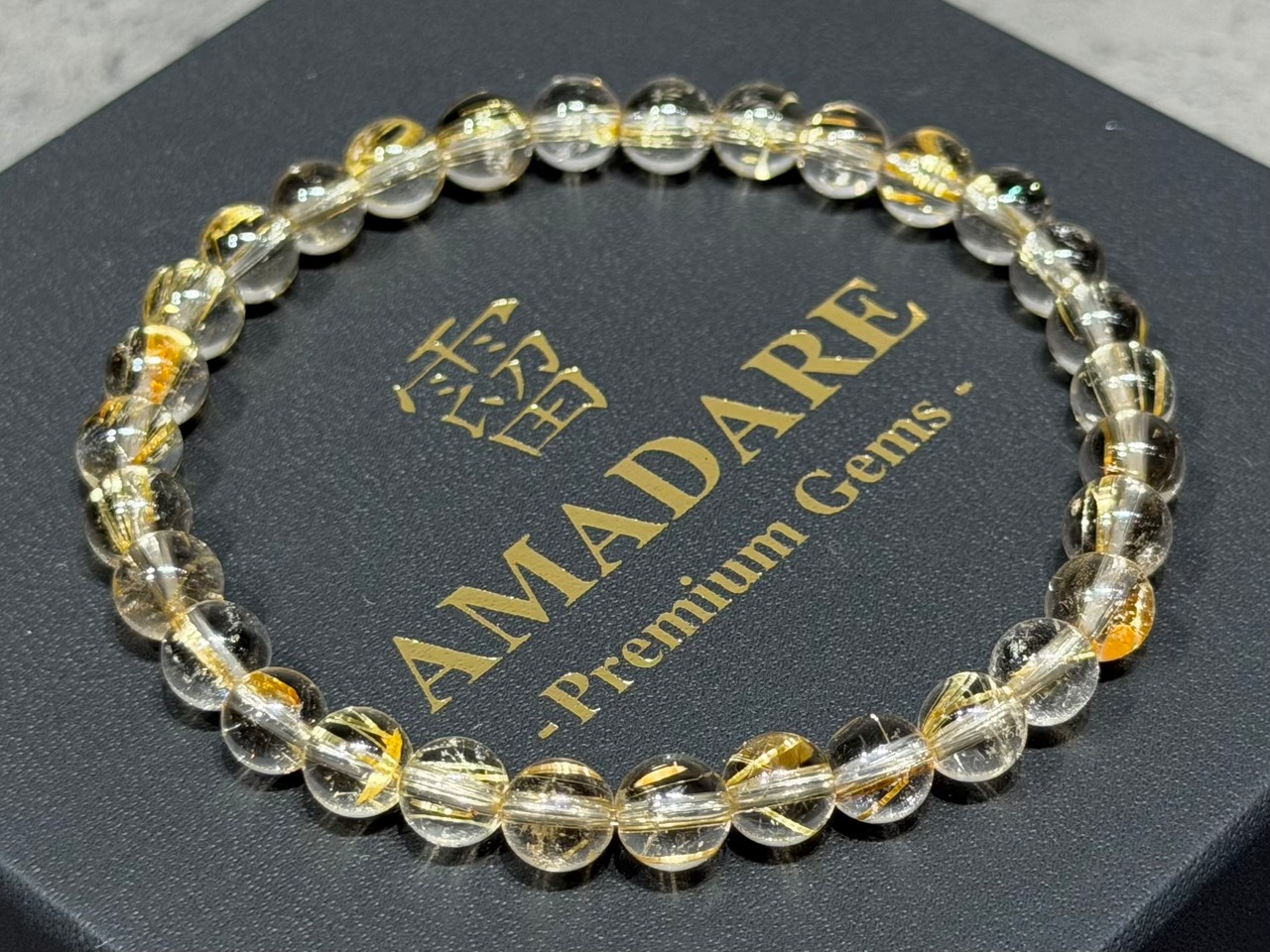 No.2369-3 ゴールドルチルクォーツブレスレット